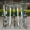 Estante de ciclo de exhibición semi vertical compacto para almacenamiento de bicicletas para garaje