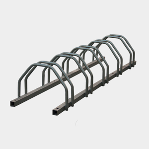Soporte horizontal galvanizado personalizado para estacionamiento de bicicletas en U