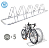 Estantes de exhibición ajustables del ciclo del soporte del estacionamiento de 5 bicicletas múltiples revestidos en polvo